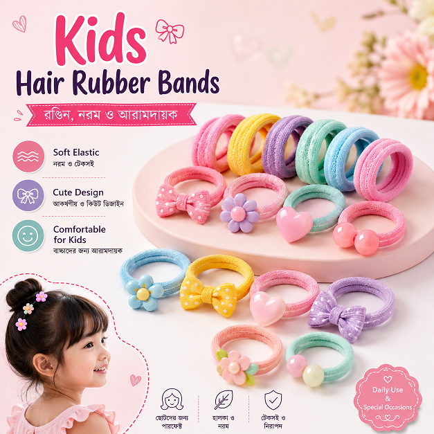 Kids Hair Rubber Bands